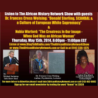 Dr. Frances Welsing, “Donald Sterling, SCANDAL, A Culture of White Supremacy