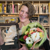 Lotta Lundberg är vinnare av Sveriges Radios Romanpris 2015