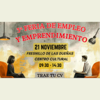 Todos los detalles de la III Feria de Empleo y Emprendimiento de la Ribera del Duero burgalesa que se celebra este viernes en Fresnillo de las Dueñas