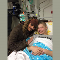 56: Johnny Depp visits Sunshine Coast teen in hospital
