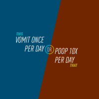 99 - Vomit Once Per Day or Poop Ten Times Per Day