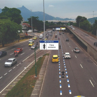 Faixas exclusivas para motos em BH