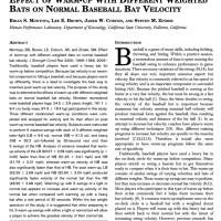 Research Review: Effect of Warm Up Swings on Bat Speed