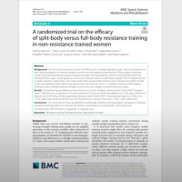 Research Review: Split v. Full Body Training Program