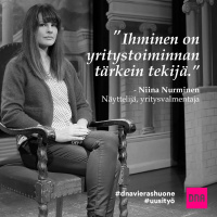 Kohtaamisia - Niina Nurminen: Ihminen on yritystoiminnan tärkein tekijä.