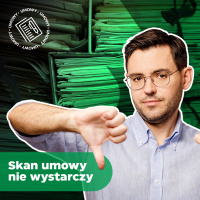 Czy umowę o dzieło z przeniesieniem praw autorskich można zawrzeć poprzez wymianę skanów?