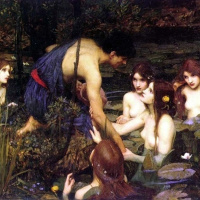 En un Catafalco Velado por Ocho Ninfas de Duelo