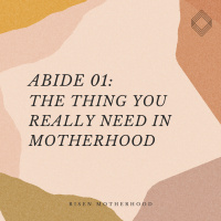 Abide 01: The Thing You Really Need in Motherhood