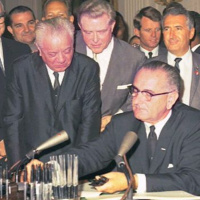 July 2, 1964, President LBJ Signs The Civil Rights Act of 1964 Into Law
