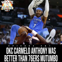 Hoops  Brews Ep 281: OKC Melo Better Than 76ers Mutumbo (feat. Tweez  Scott)