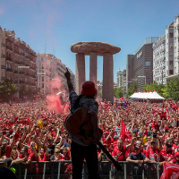 The story of a BOSS party in the park as Liverpools supporters take over Madrid