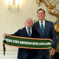 President receives American Irish Legislators Society of New York