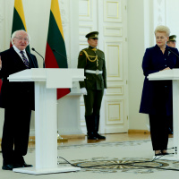 Press Conference by President Michael D. Higgins and President Grysbaukaite