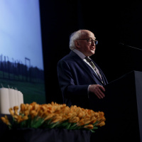 President Higgins delivers keynote address at the 2024 National Holocaust Memorial Day commemoration