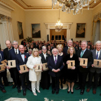 Remarks at the Presidential Distinguished Service Award for the Irish abroad