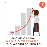 O que cansa não é o trabalho, é o aborrecimento!