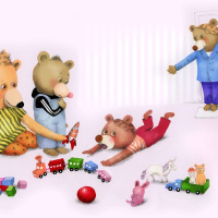 Randiga sagor finska del 12, Nalles saker / Nallen tavarat