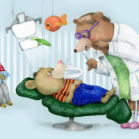 Randiga sagor finska, del 20: Nalle hos tandläkaren / Nalle hammaslääkärissä