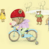 Randiga sagor finska del 7, Nalle cyklar / Nalle pyöräilee