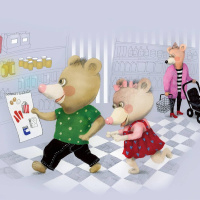 Randiga sagor finska, del 27: Nalle handlar / Nalle menee kauppaan