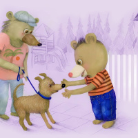 Randiga sagor finska, del 23: Nalle vill ha en hund / Nalle haluaa koiran