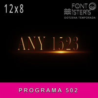 FONT DE MISTERIS-T1208- Any 1523- Programa 502| IB3 Ràdio