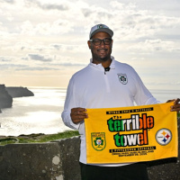 Former Steelers Player  Two-Time Superbowl Champion Visits The Cliffs Of Moher