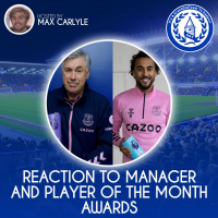 Reaction to Player  Manager of the Month with Richard Buxton