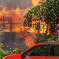 House fire 9-1-1: Its so friggin hot. Its completely engulfed