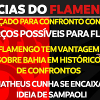 TIME CONTRA BAHIA ESBOÇADO | REFORÇOS PARA FLA X FLU | MATHEUS CUNHA SE ENCAIXA À IDEIA DE SAMPAOLI