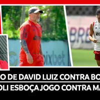 RETORNO DE DAVID LUIZ SAMPAOLI ESBOÇA JOGO CONTRA MARINGÁ GOLAÇO DE GERSON O MAIS BONITO