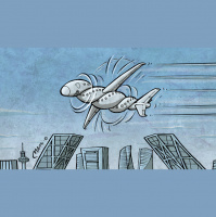 Unidad de vigilancia | El avión sobrevuela Madrid dando vueltas sobre sí mismo