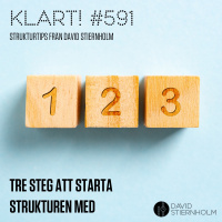 Tre steg att starta strukturen med