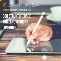 Gör strukturerade mötesnoteringar i OneNote