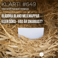Bläddra bland mejlmappar eller söka - vad är snabbast?