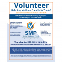 Marshall Miles Interviews Audry Cole, WCAAA: Free Medicare and SMP Training on Medicare Fraud, April 20th