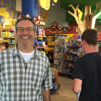 Adam Hirsch, owner, The Worlds Only Curious George Store, Harvard Square