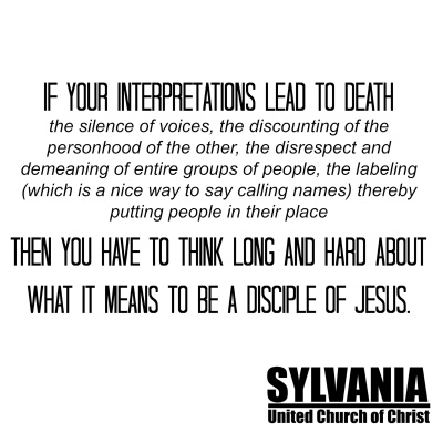 Sylvania Ucc Sermon Cast!