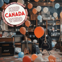 KEEP CANADA WEIRD - March 19th, 2024 - $10,000 reward for missing cat, Guns N Roses guitar in AB?, a bald racoon, BCs balloon popper