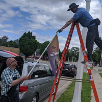 6/2/20 - Bay City Hangs Banners of Graduating Seniors