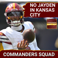 COMMANDERS SQUAD SHOW: Season at CROSSROADS | Jayden Daniels INJURY, RG3 Comparisons, Chiefs NEXT