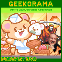 Épisode 340 GeekOrama - Le bar à sushis de Kuma  Vampire Survivors | IC : Jonathan Seamus Blackley