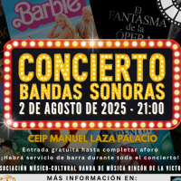 Rincón de la Victoria celebrará el Concierto de Bandas Sonoras con piezas icónicas del cine el próximo 2 de agosto