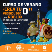 Nuevos talleres de programación y creación de videojuegos con ROBLOX STUDIO y UNITY