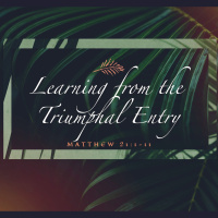 SERMON: Learning from the Triumphal Entry