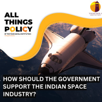 How should the government support the Indian space industry?