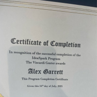 OneLegUpAlex Recognized on July 16th At IdeaSpark 2025 Pitchfest (published 7/17/25)