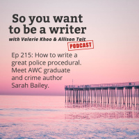 WRITER 215: Meet AWC graduate and crime thriller novelist Sarah Bailey, author of The Dark Lake