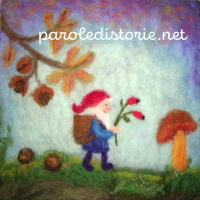 Uno gnomo in giardino. Una leggende Olandese