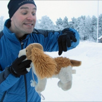 Att brottas med ren och tämja hund